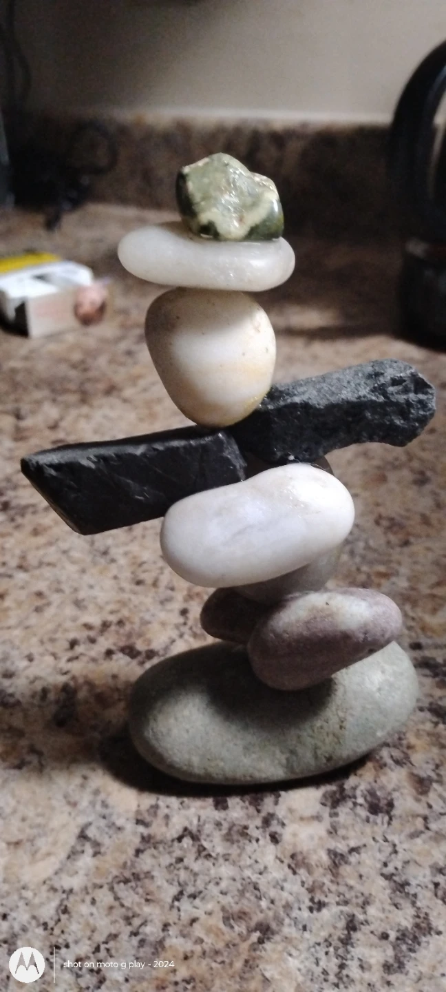 Stacked Stone Inukshuk Sculpture - photo 4