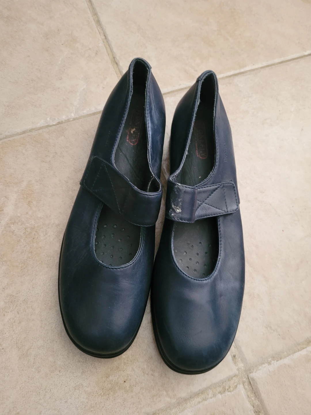 Stonefly Navy Blue Mary Jane Shoes (9?)