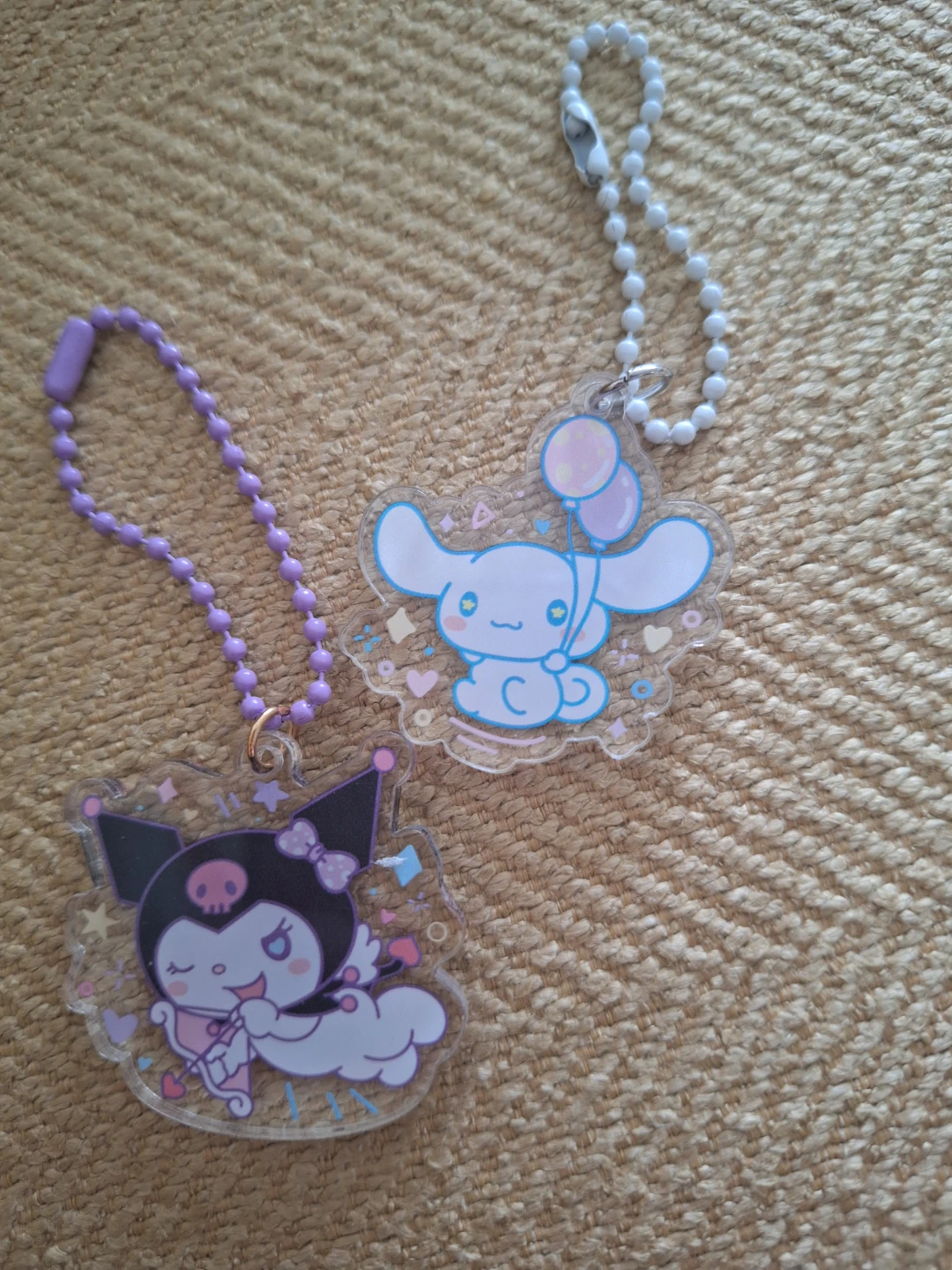 Sanrio Kuromi & Cinnamoroll Acrylic Keychains