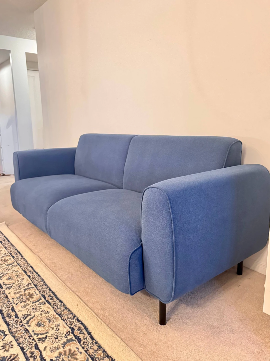 Blue 3-Seater Sofa - photo 5