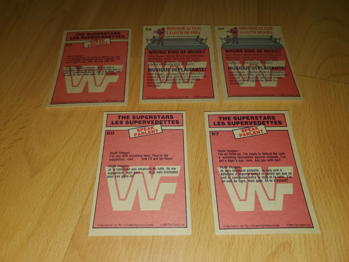 1985 OPC WWF Hulk Hogan (online suggests rookie card year) - photo 4