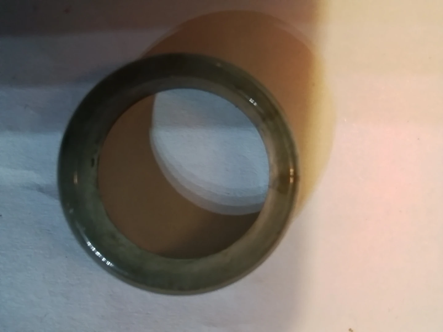 Natural Icy Green Jade Ring Size 6 - photo 5