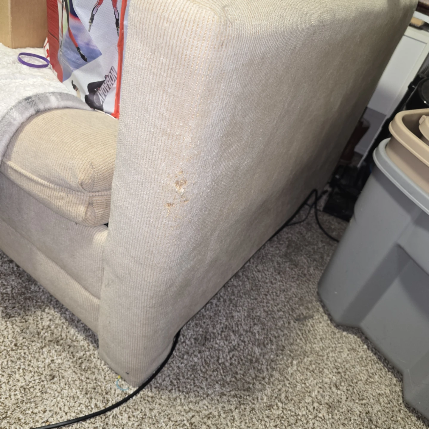Beige Accent sofa - photo 2