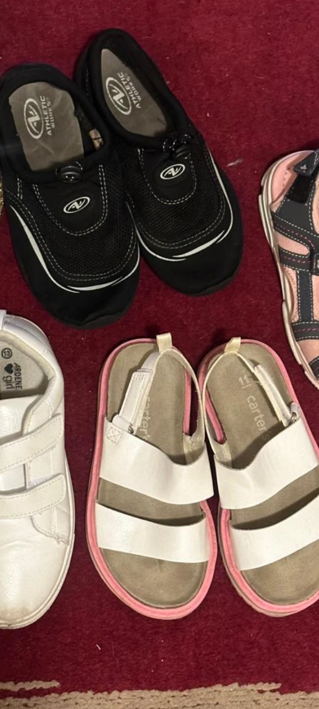 Kids Carter's Sandals - Pink & White - photo 5