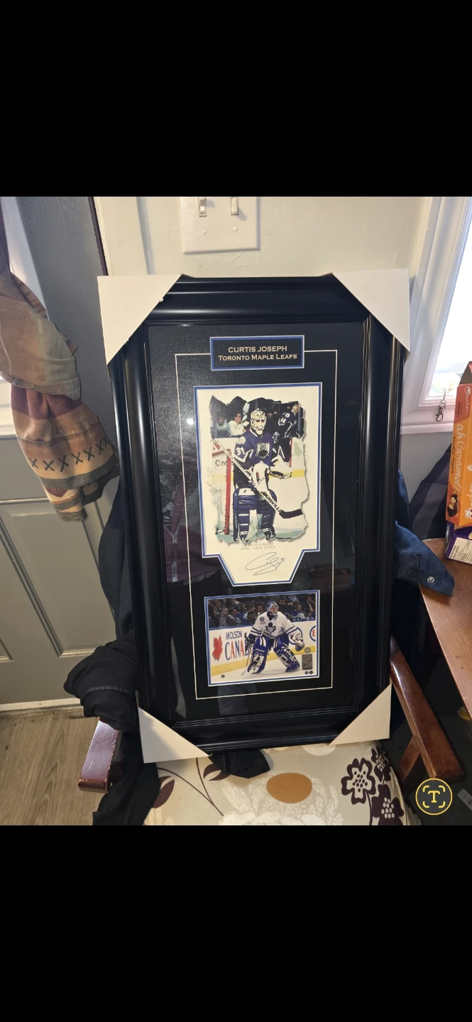 Curtis Joseph Toronto Maple Leafs Signed Framed Memorabilia