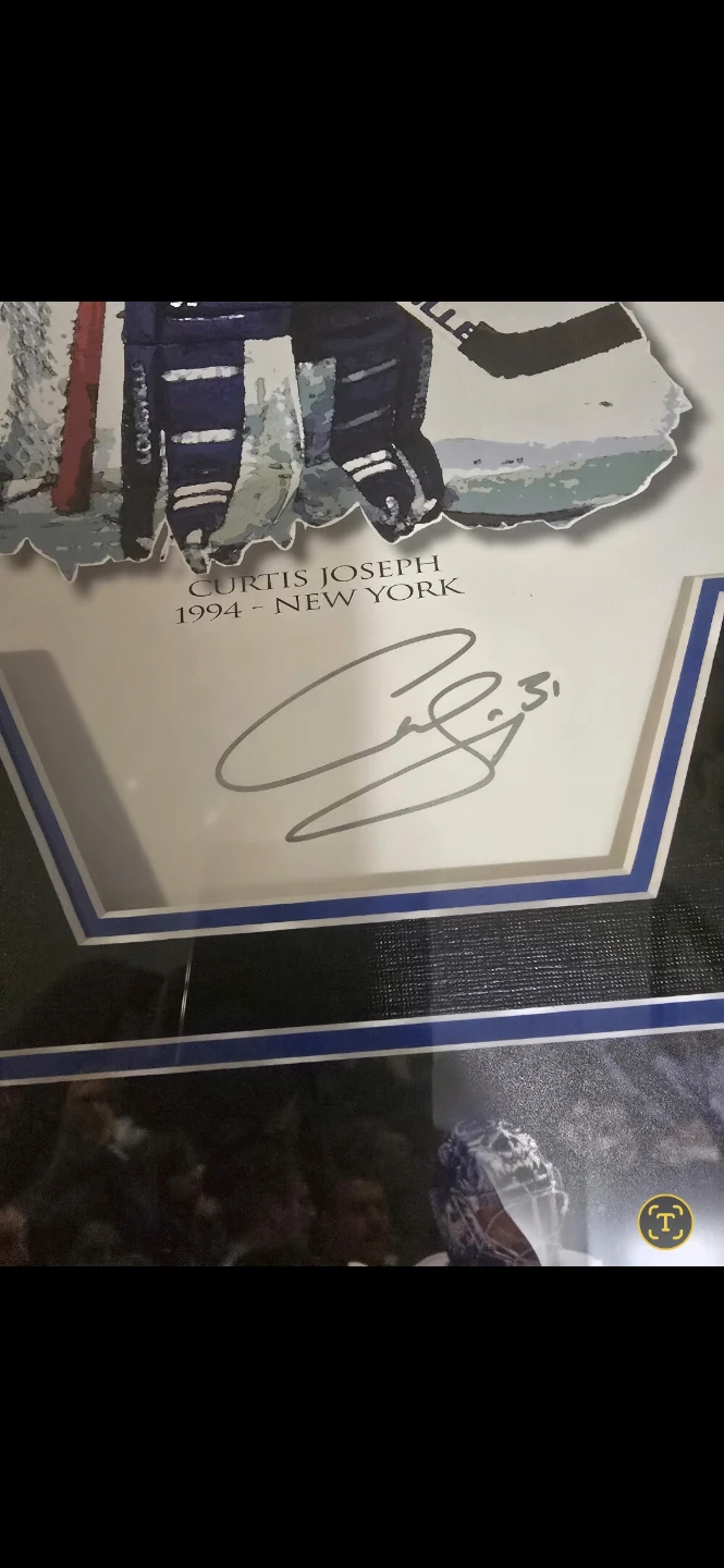 Curtis Joseph Toronto Maple Leafs Signed Framed Memorabilia - photo 2