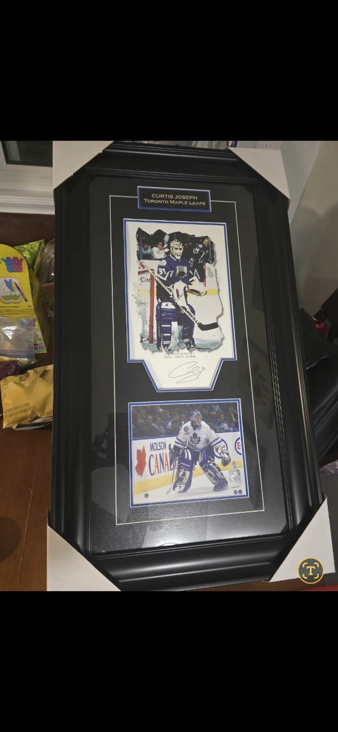 Curtis Joseph Toronto Maple Leafs Signed Framed Memorabilia - photo 3