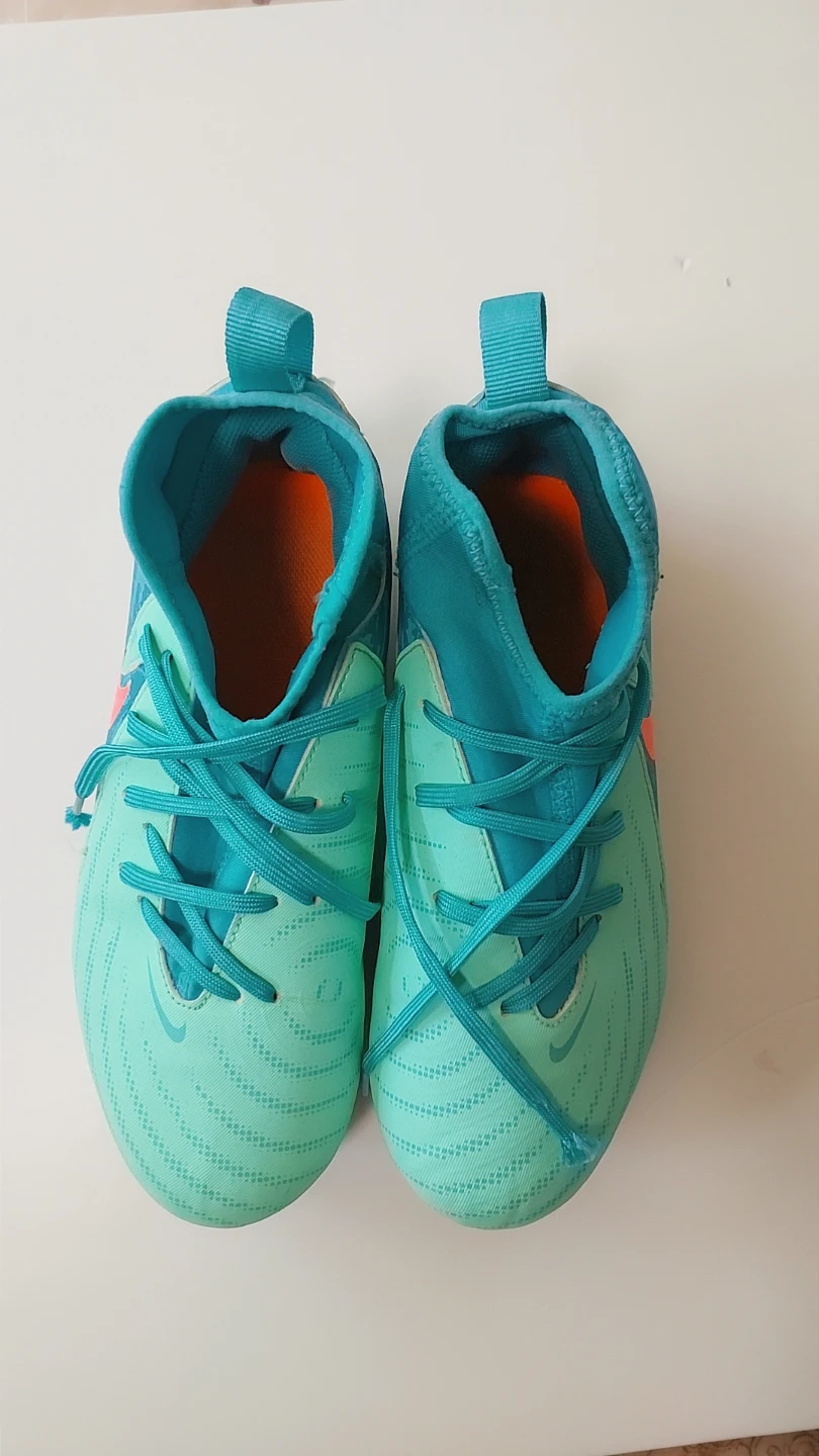 Nike Mercurial Soccer Cleats - Teal/Orange  US 4 Y - photo 2
