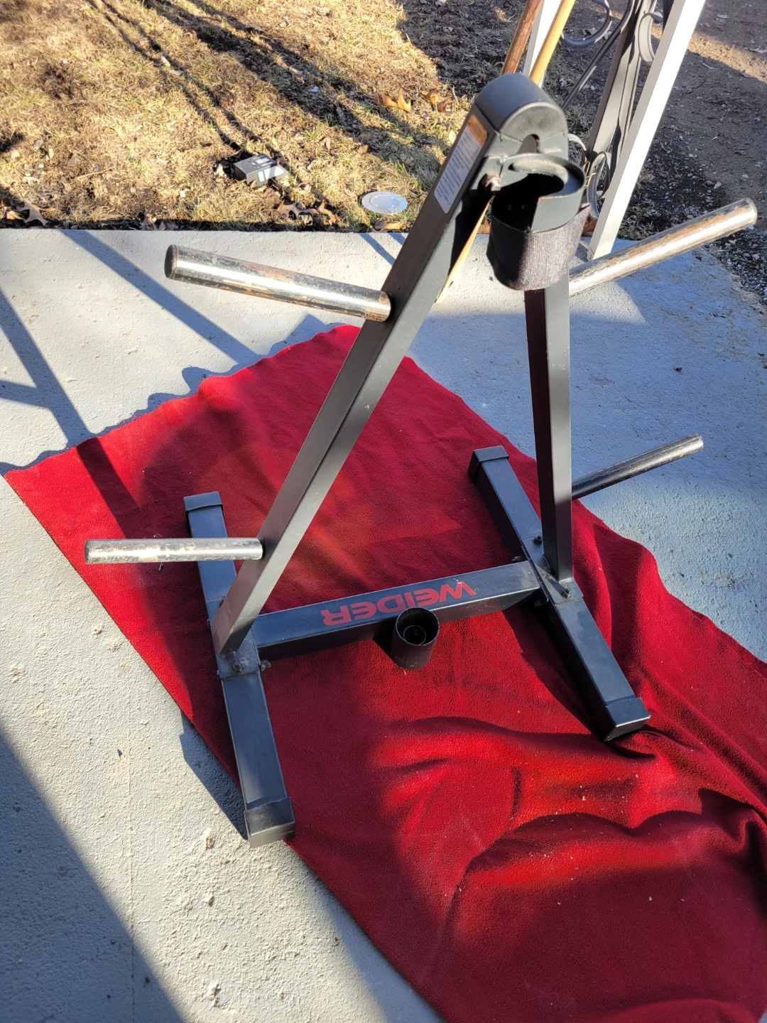 WEIDER WEIGHT TREE WITH BAR HOLDER