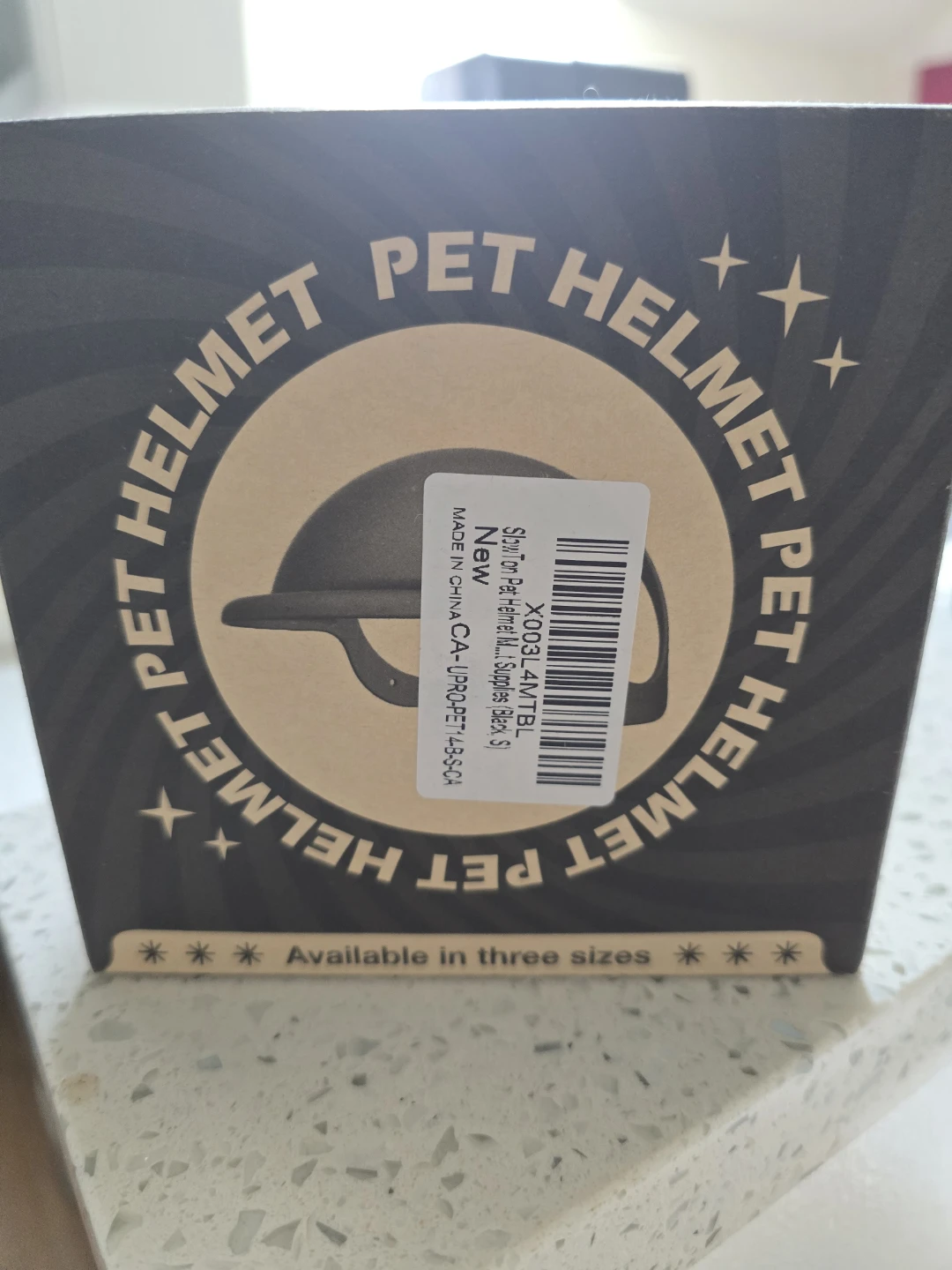 Slow Ton Pet Helmet - Black, Size S