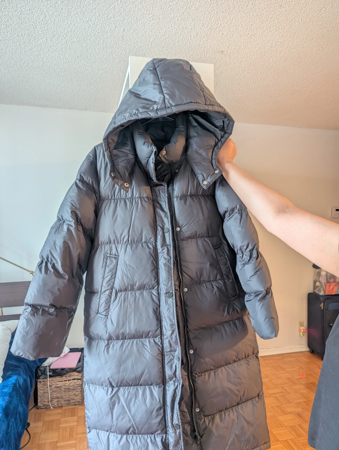 Grey Puffer Winter Coat - photo 2