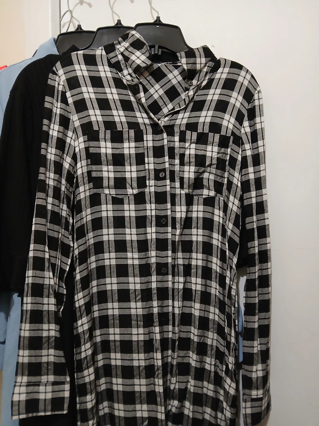 Light Blue Corduroy Button-Up Shirt - photo 5