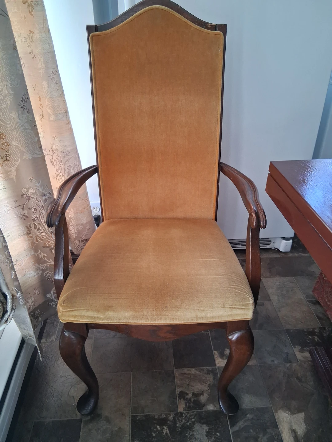 Antique Upholstered Dining Chair