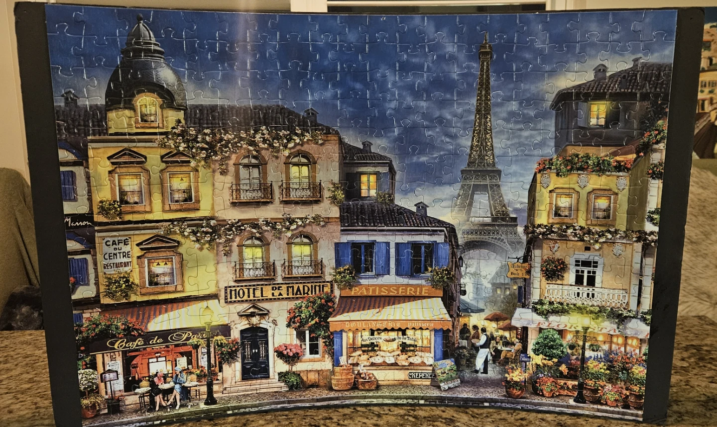 Parisian Street Scene Jigsaw Picture decor