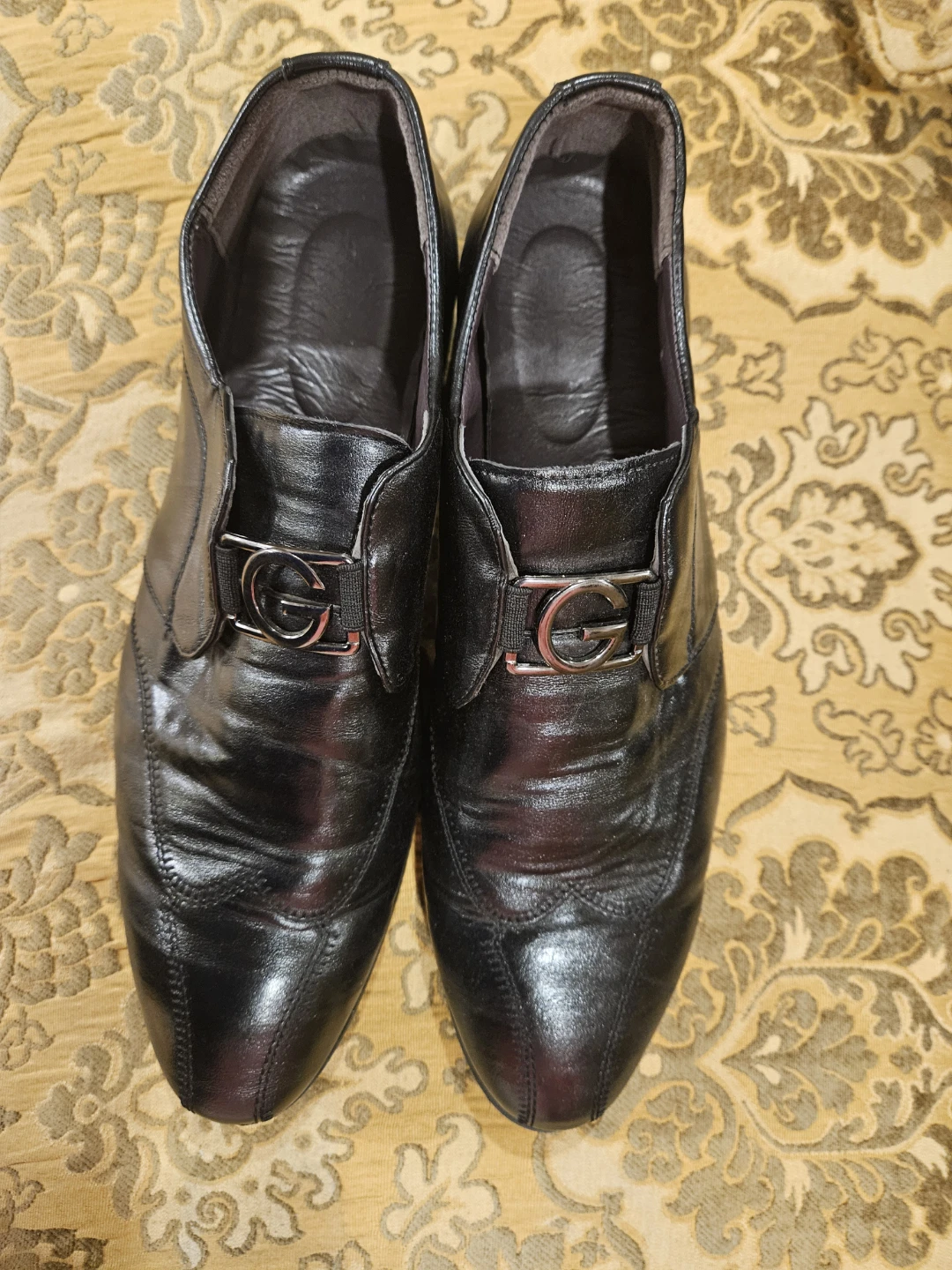 Men's Black Leather Dress Shoes