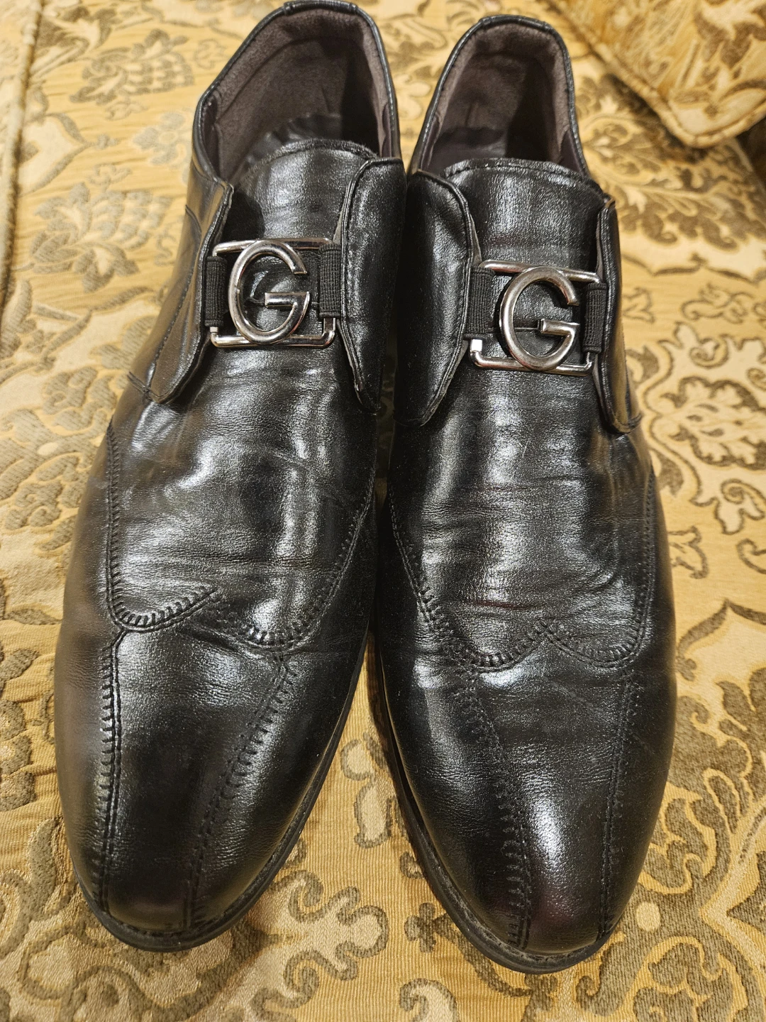 Men's Black Leather Dress Shoes - photo 2