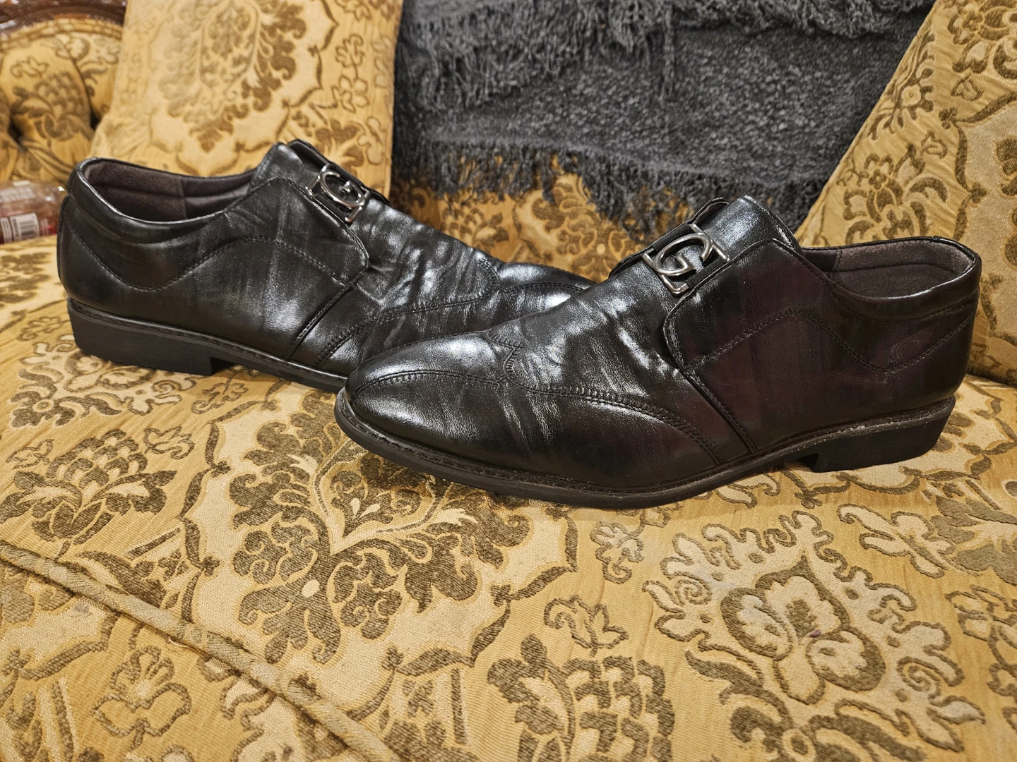 Men's Black Leather Dress Shoes - photo 5