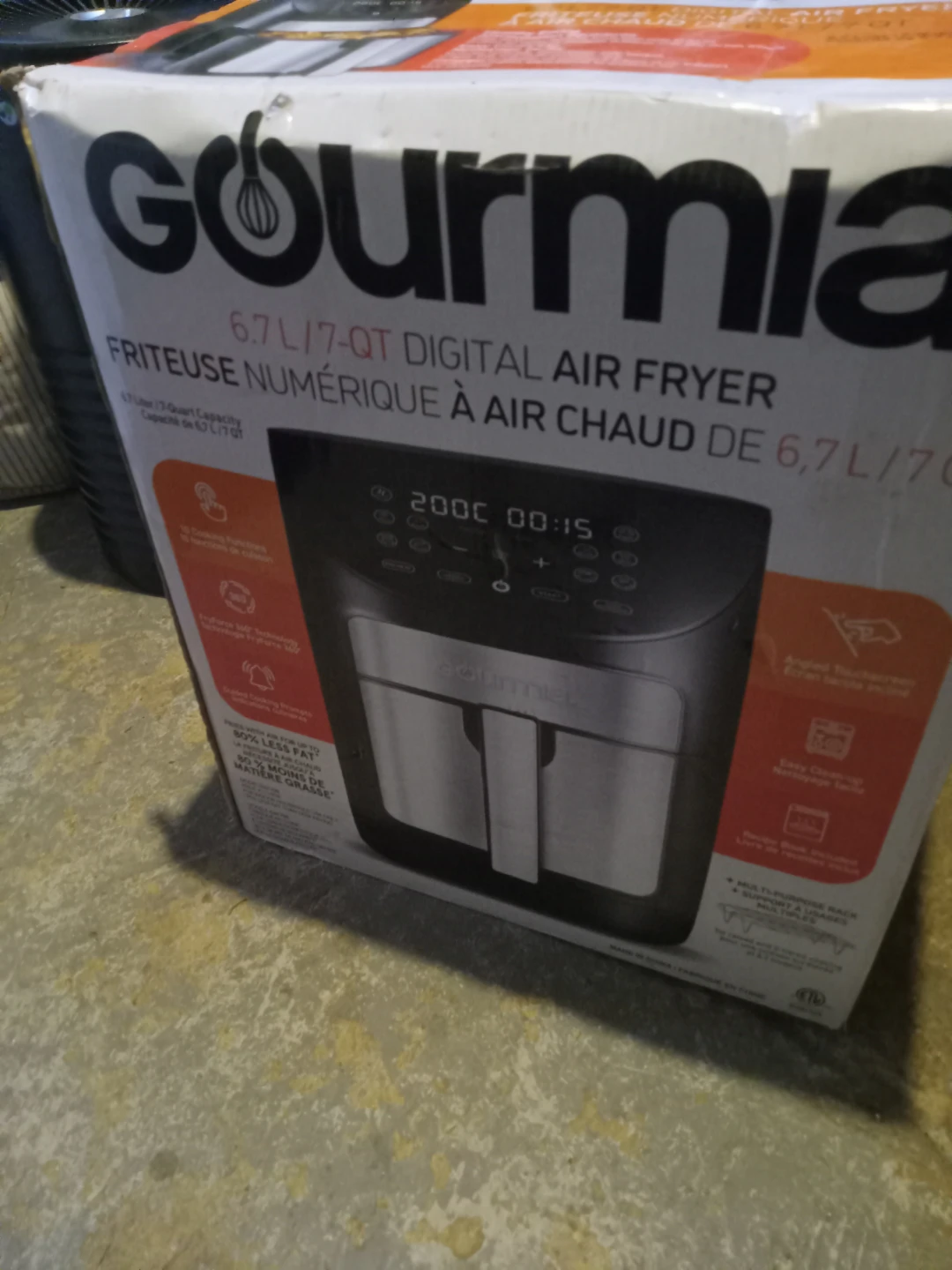 Gourmia 6.7L/7-QT Digital Air Fryer