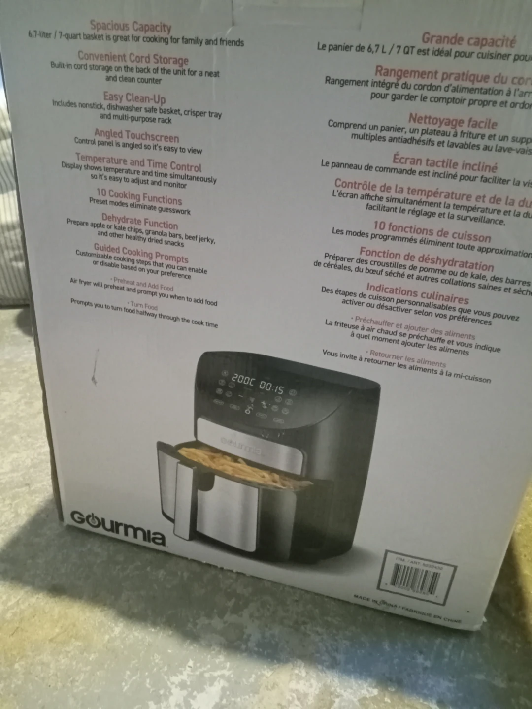 Gourmia 6.7L/7-QT Digital Air Fryer - photo 3