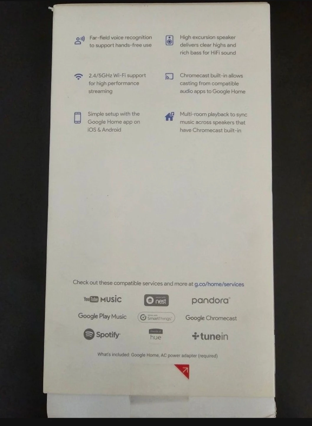 BRAND NEW FACTORY SEALED GOOGLE HOME SMART SPEAKER 1ST GEN - photo 2
