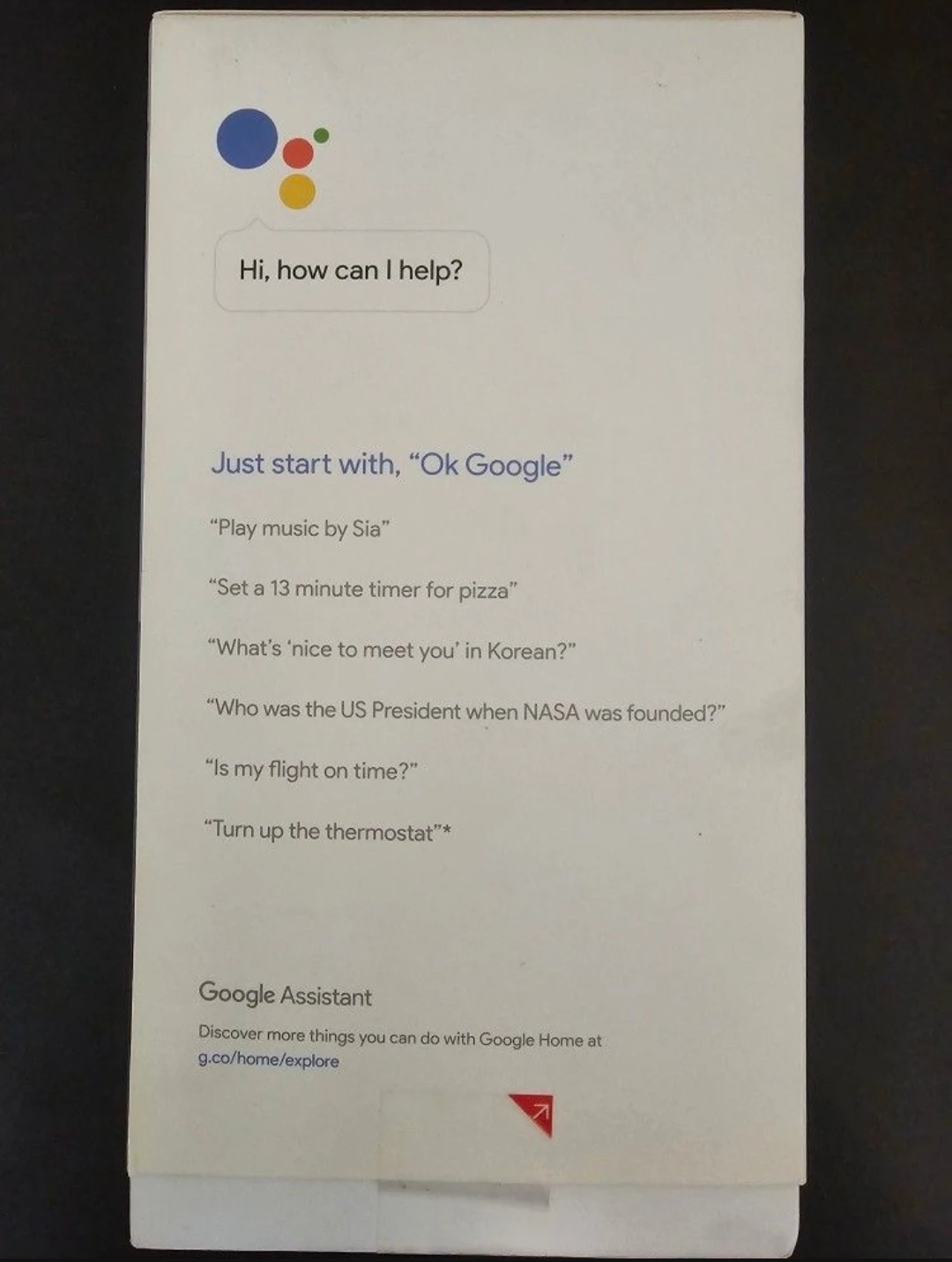 BRAND NEW FACTORY SEALED GOOGLE HOME SMART SPEAKER 1ST GEN - photo 4