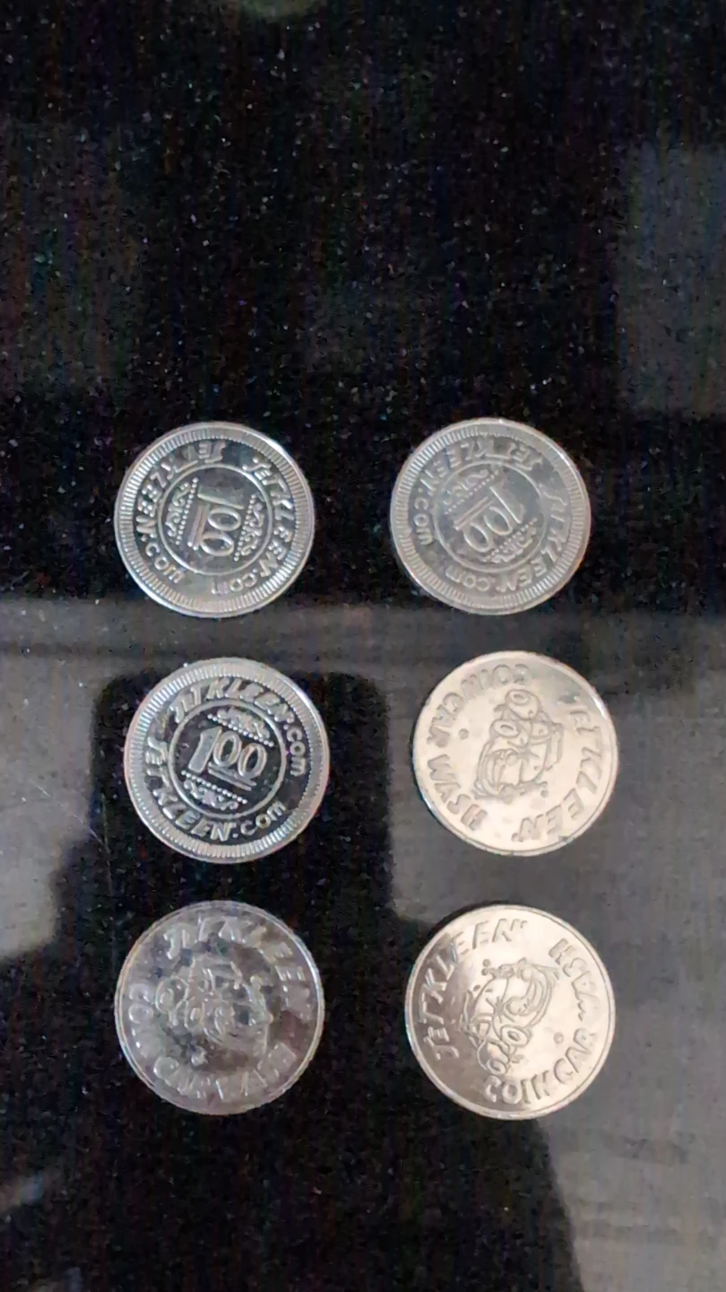 6 Jet Kleen Car Wash Tokens