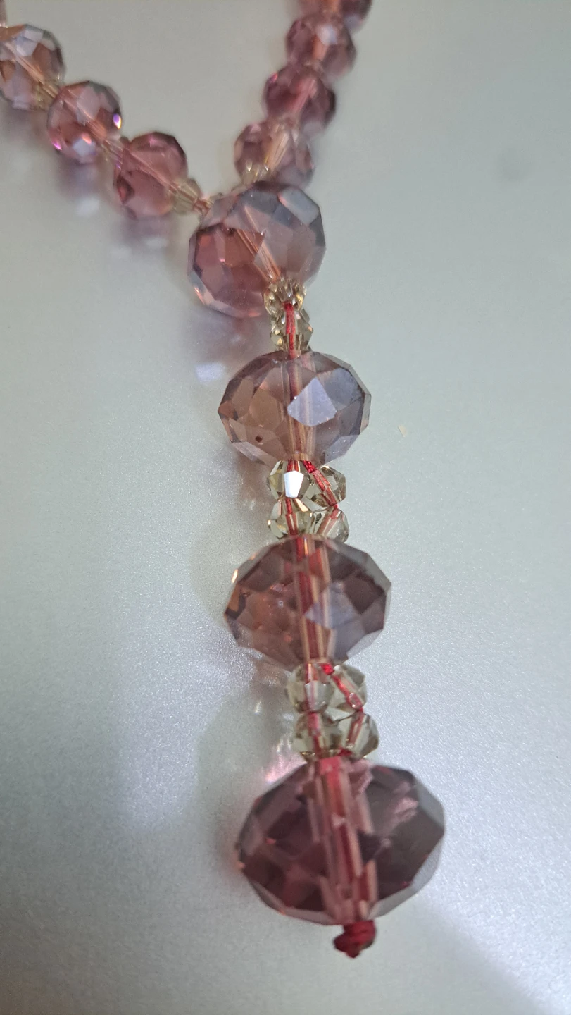 Purple Beaded Necklace - photo 3