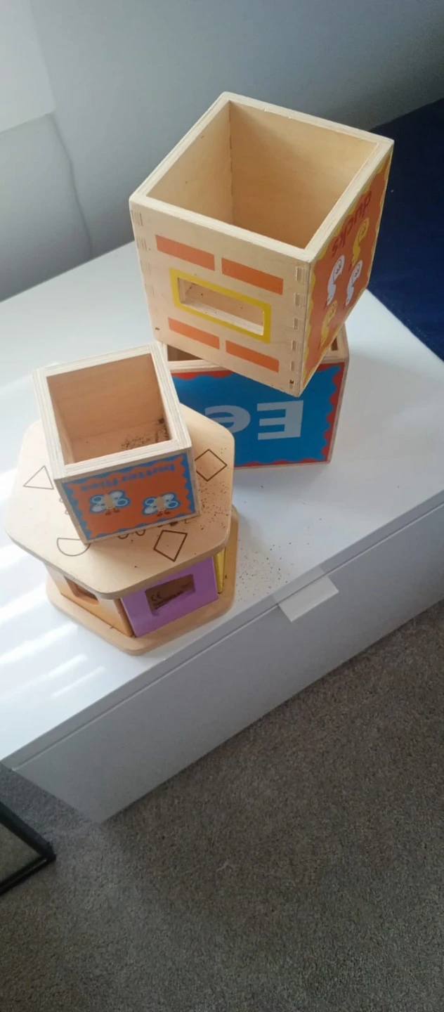 Wooden Shape Sorter Toy Set - photo 2