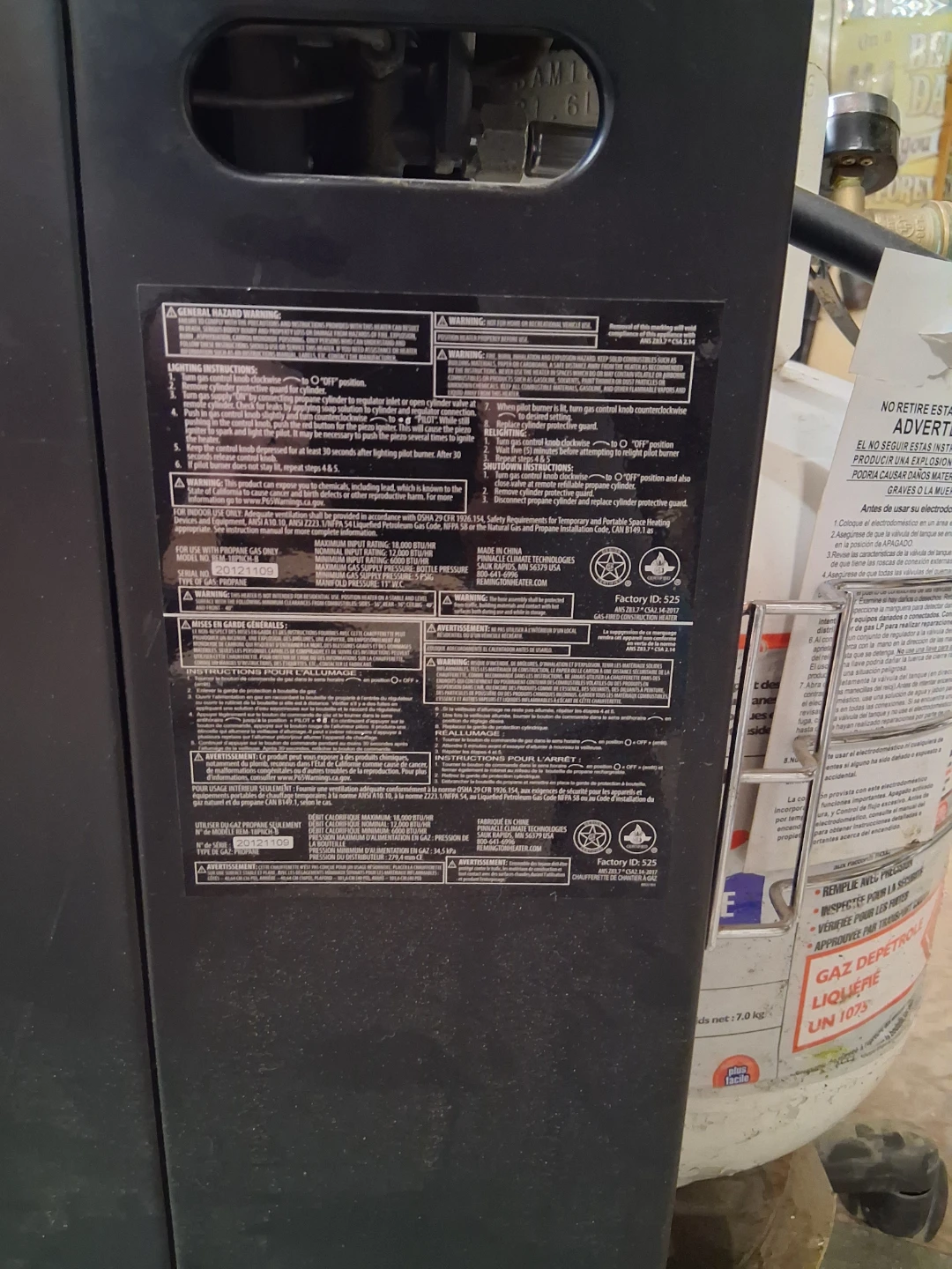 Remington Propane Heater - photo 3