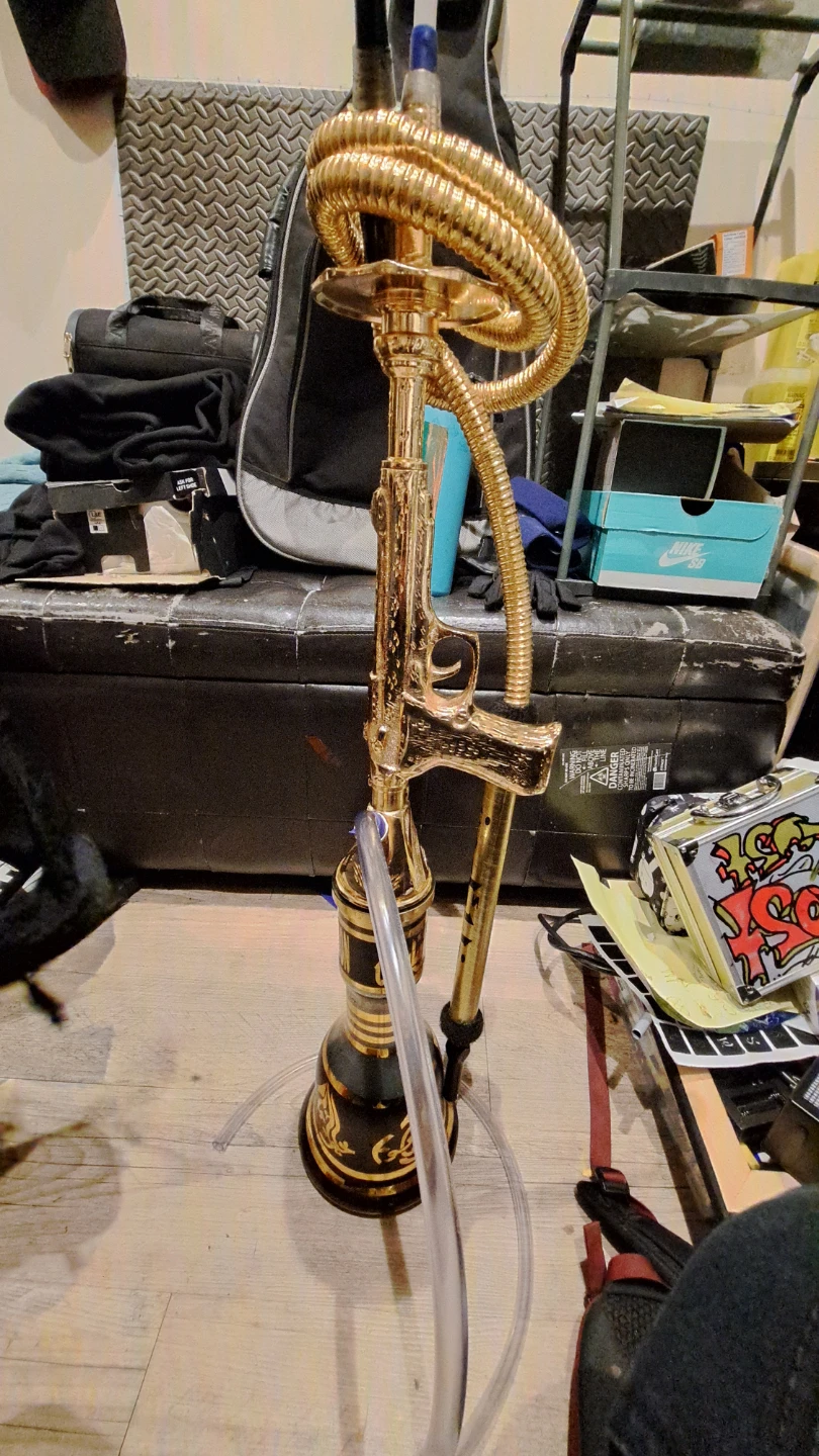 Gold AK-47 Style Hookah - photo 2