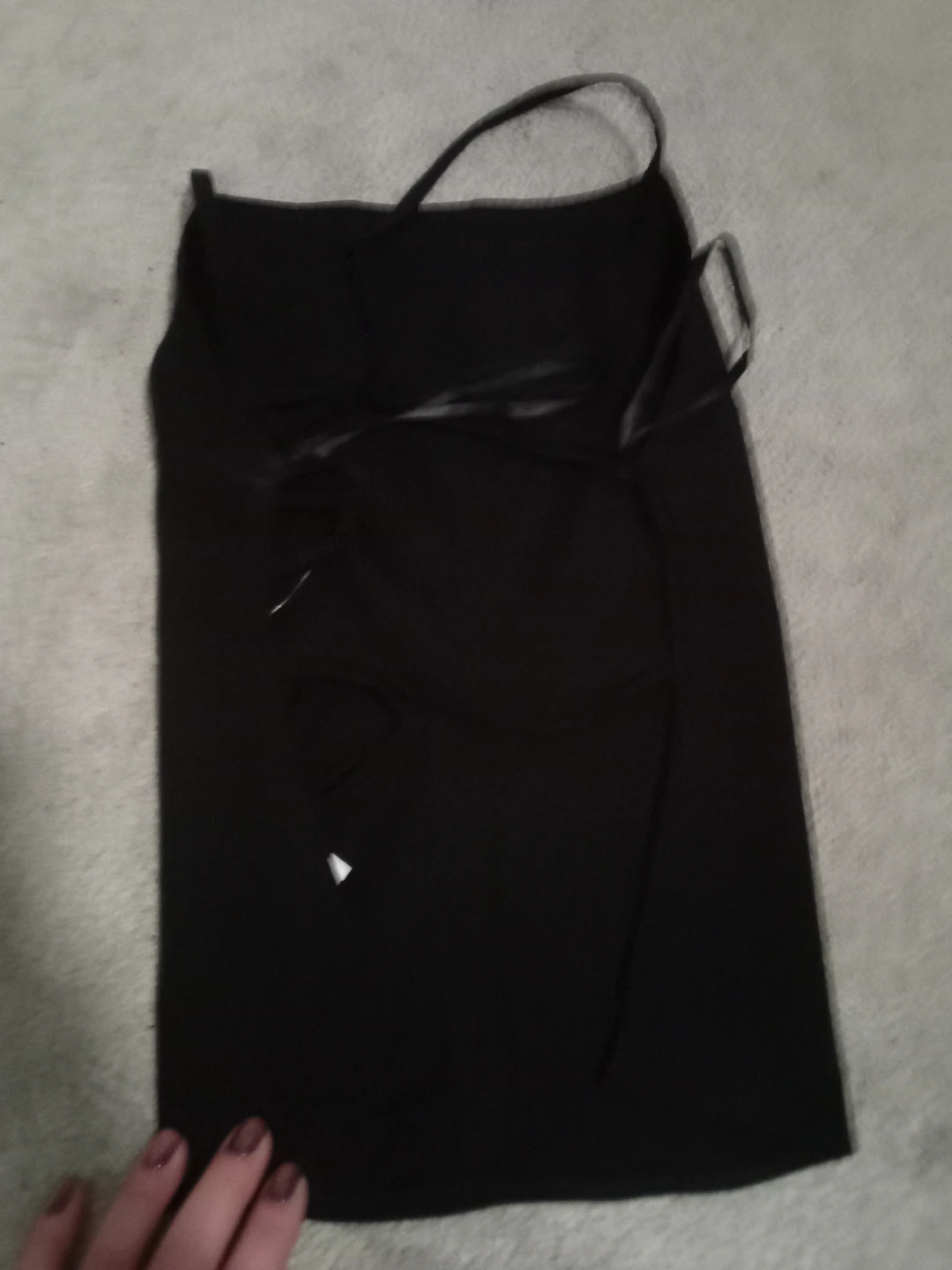 Klexr Black tank with Lace-Up Detail - Size M