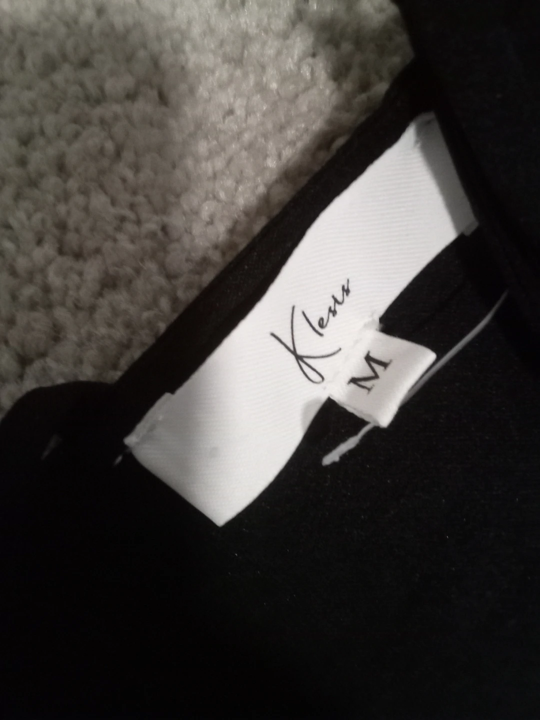 Klexr Black tank with Lace-Up Detail - Size M - photo 2