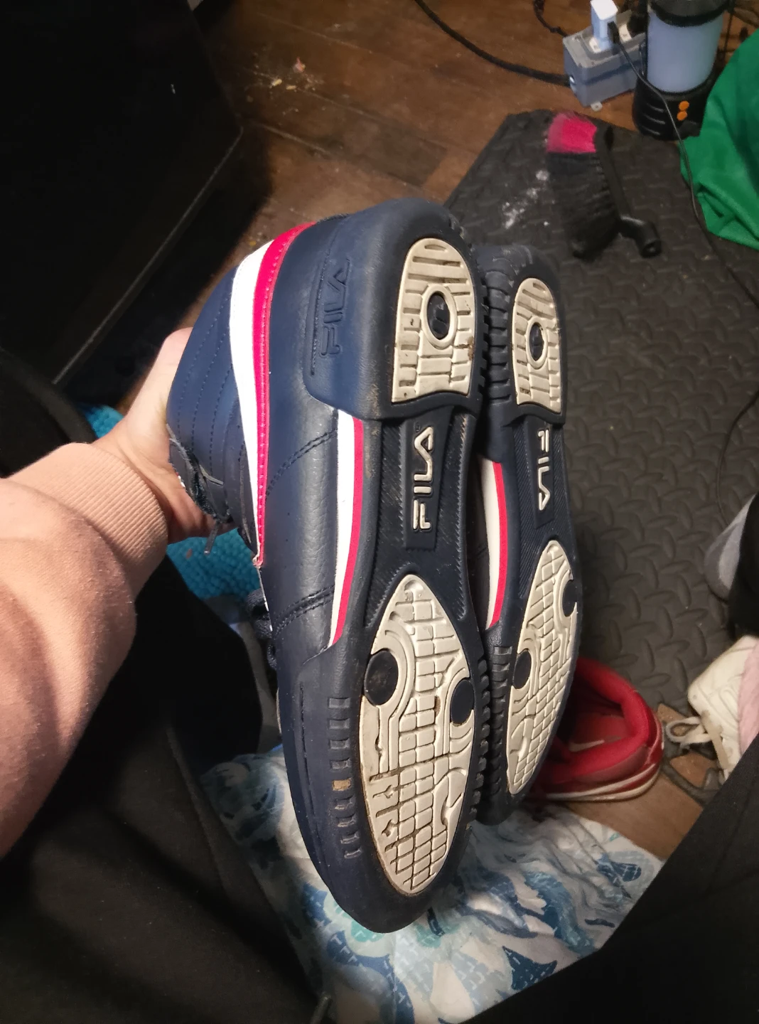 Fila Navy Blue Mid-Top Sneakers - photo 2