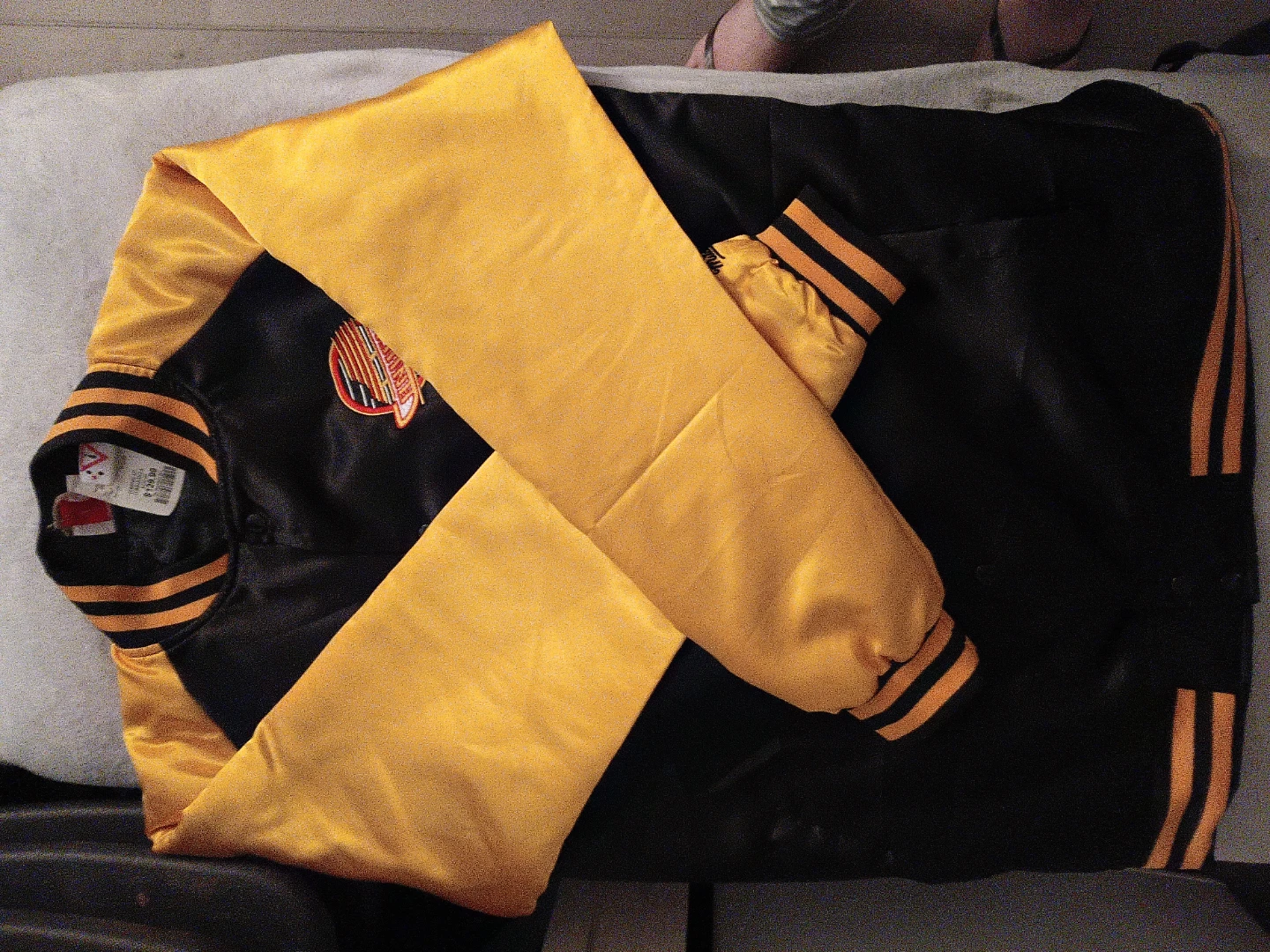 Vancouver Canucks Satin Bomber Jacket