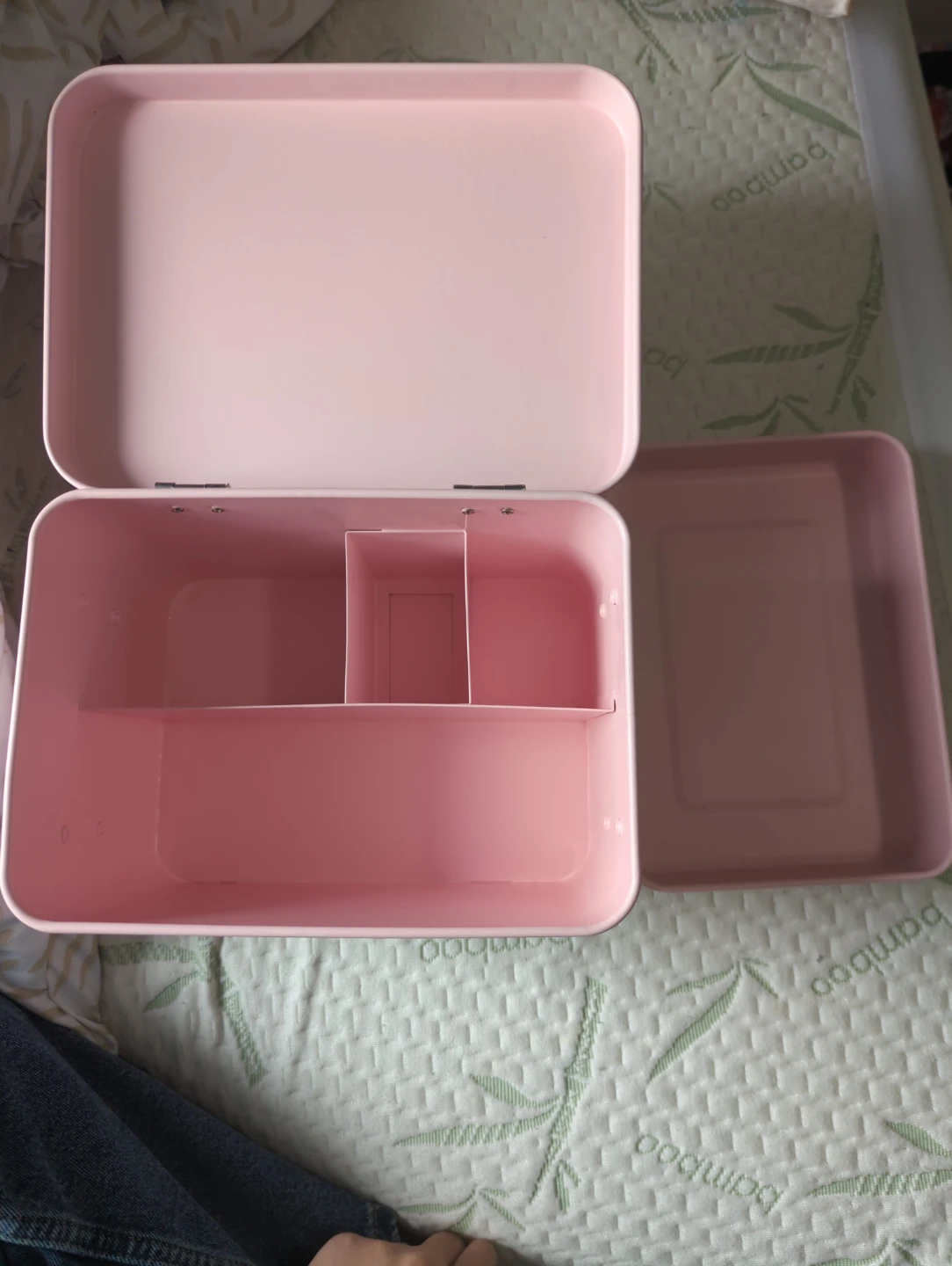 Pink Makeup Train Case with Eyelash Design - photo 3