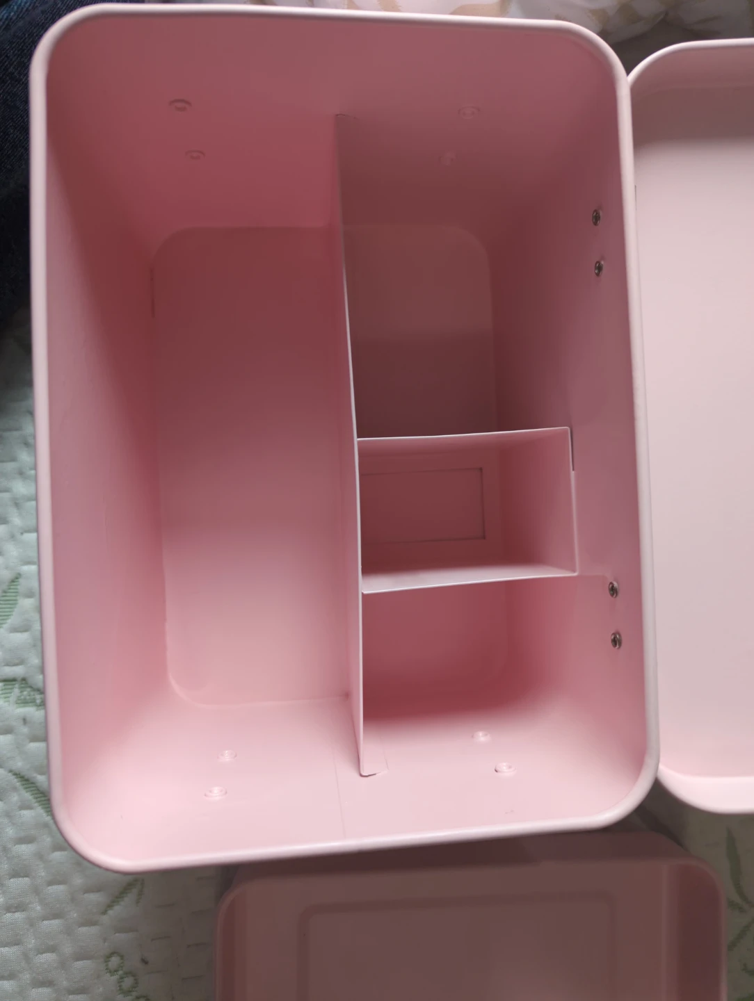 Pink Makeup Train Case with Eyelash Design - photo 4
