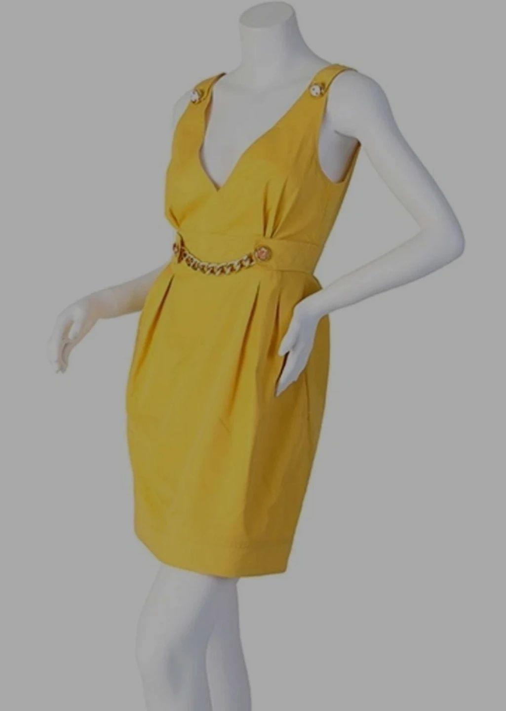 Original Dolce & Gabbana Yellow Cocktail Dress - photo 2