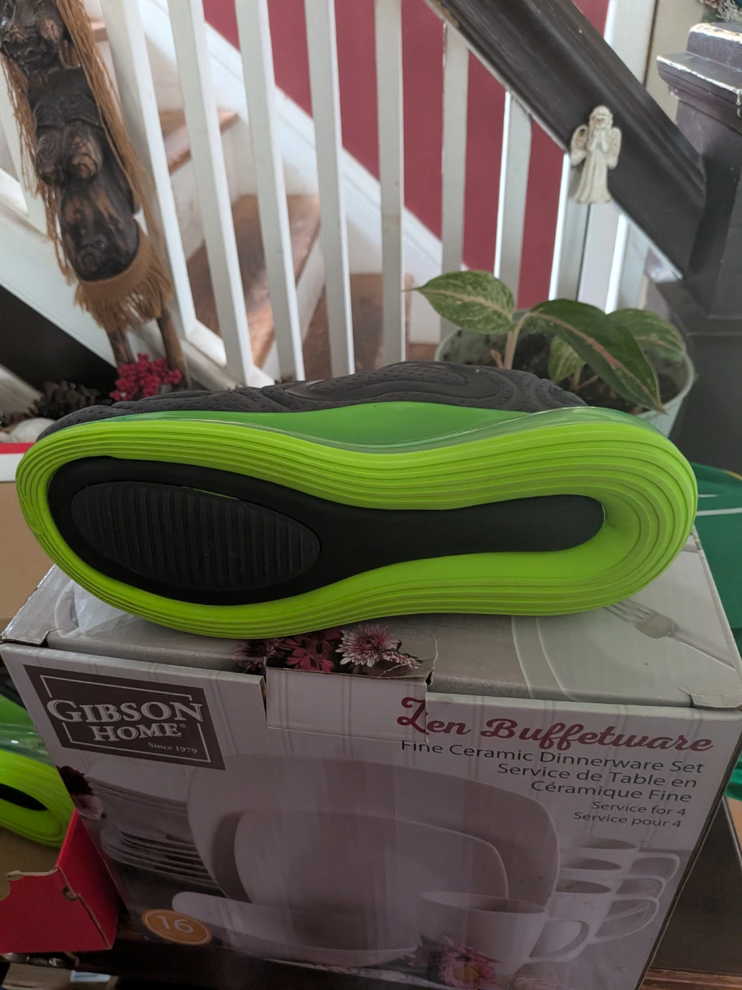 Nike Air Max 720 Shoes Black/Green - photo 4
