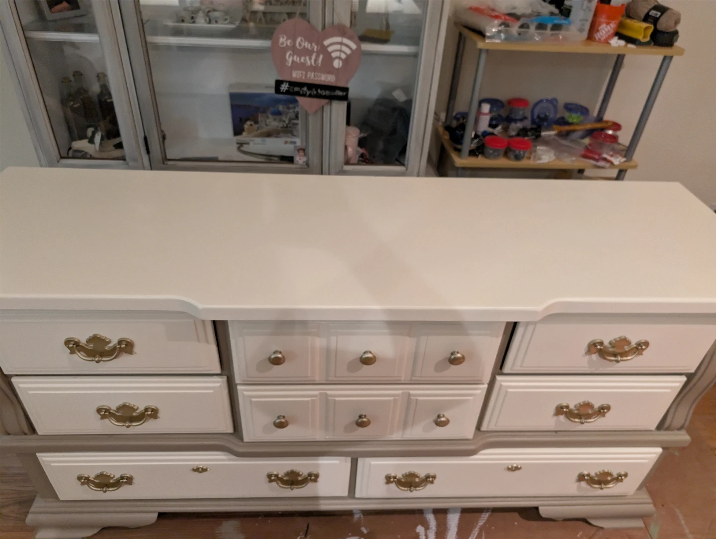 Antique Grey Dresser - photo 2