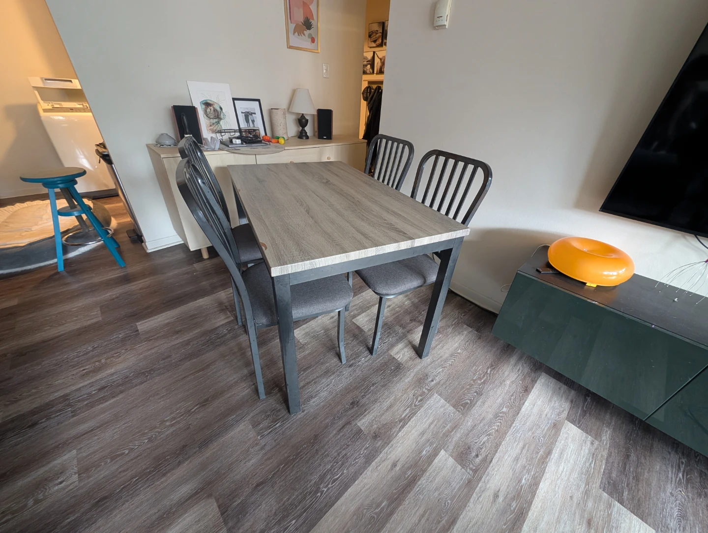 Dining Table and 4 Chairs Set - photo 2