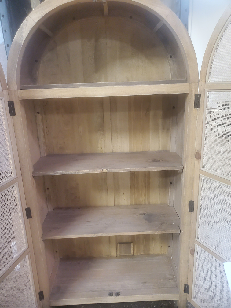 Wooden Amorie with Rattan Doors - photo 2