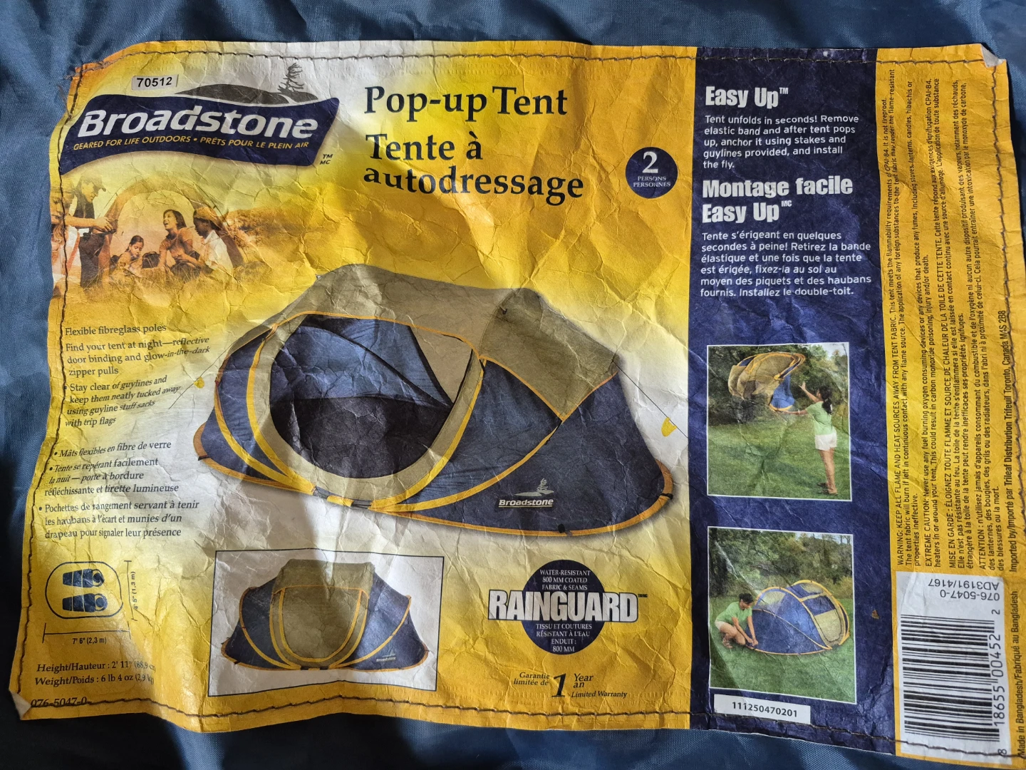 Broadstone 2 Person Pop-up Tent
