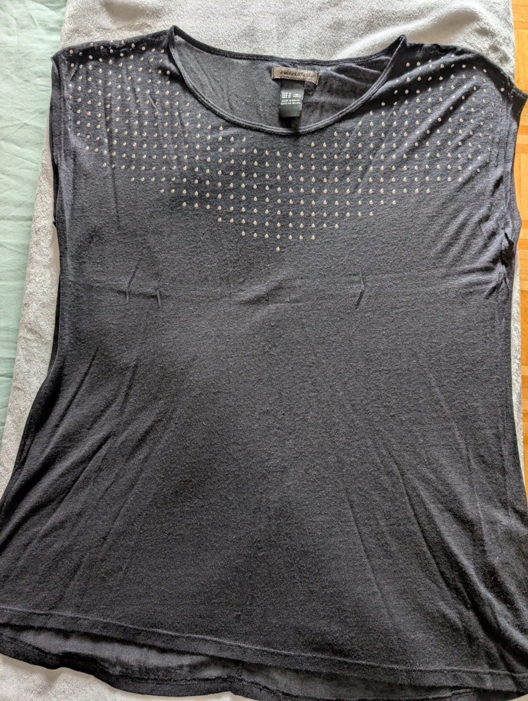 Colcci Black Embellished Top