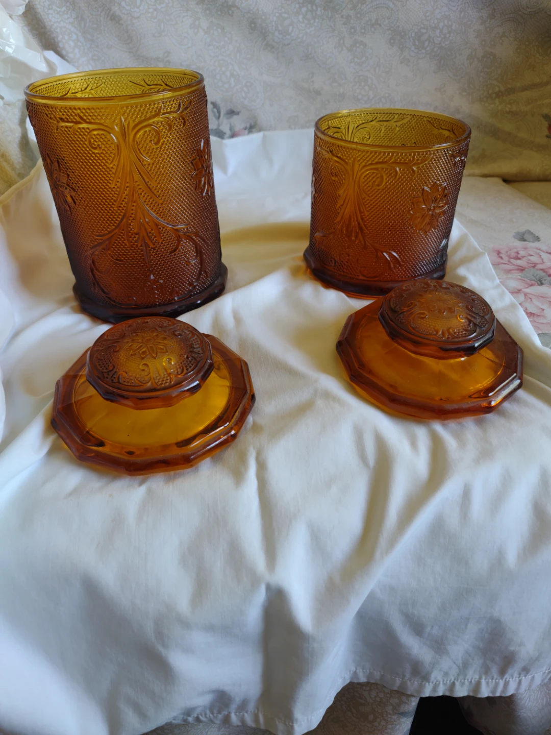 Vintage Indiana glass canisters - photo 2