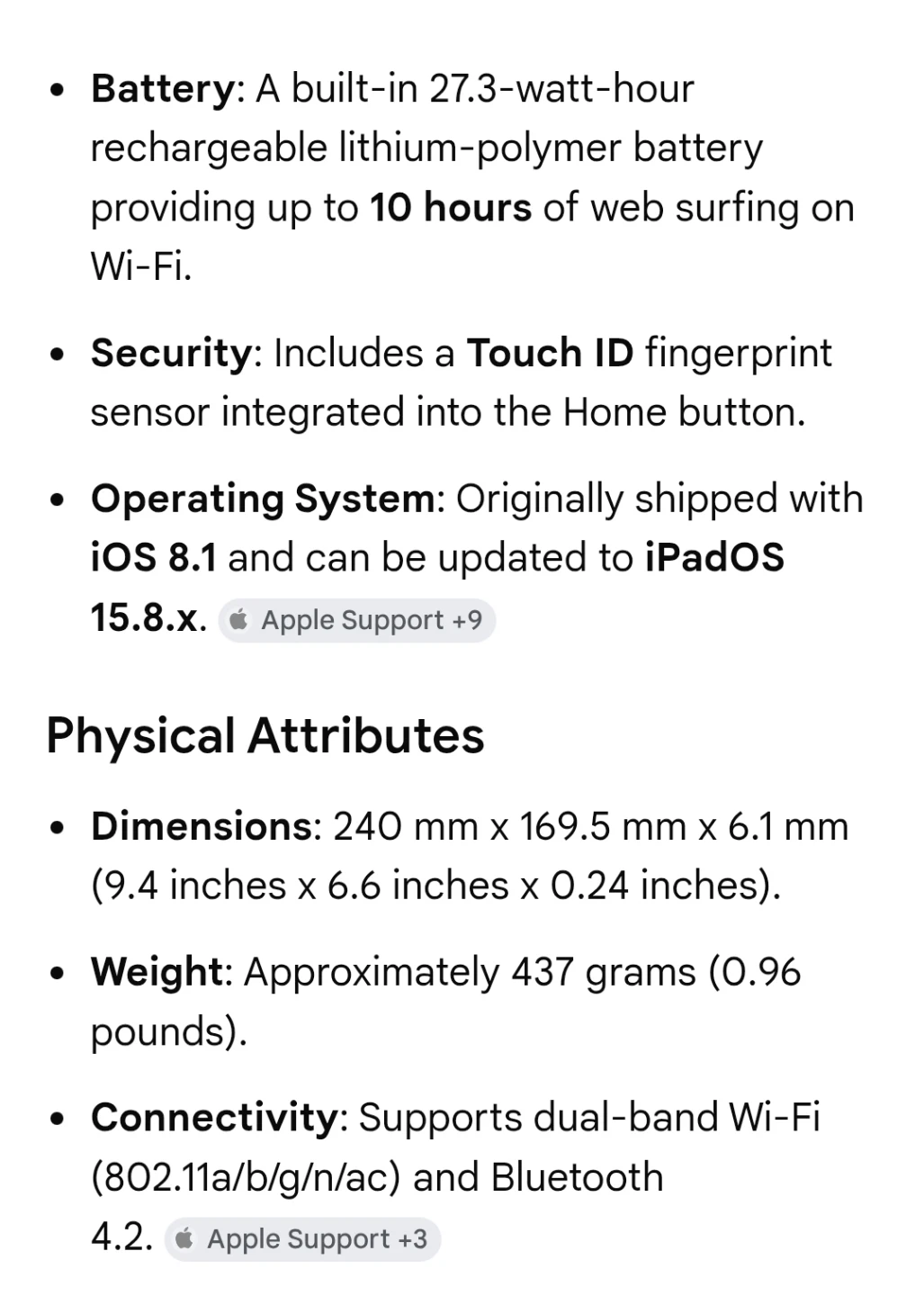 Apple iPad Air 2 - 64GB, Space Grey - photo 5