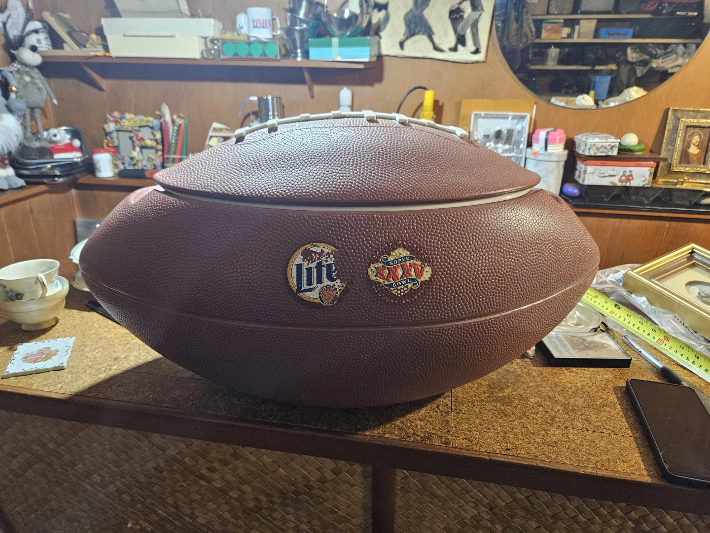 Miller Lite Super Bowl XXXVI Football Cooler - photo 2