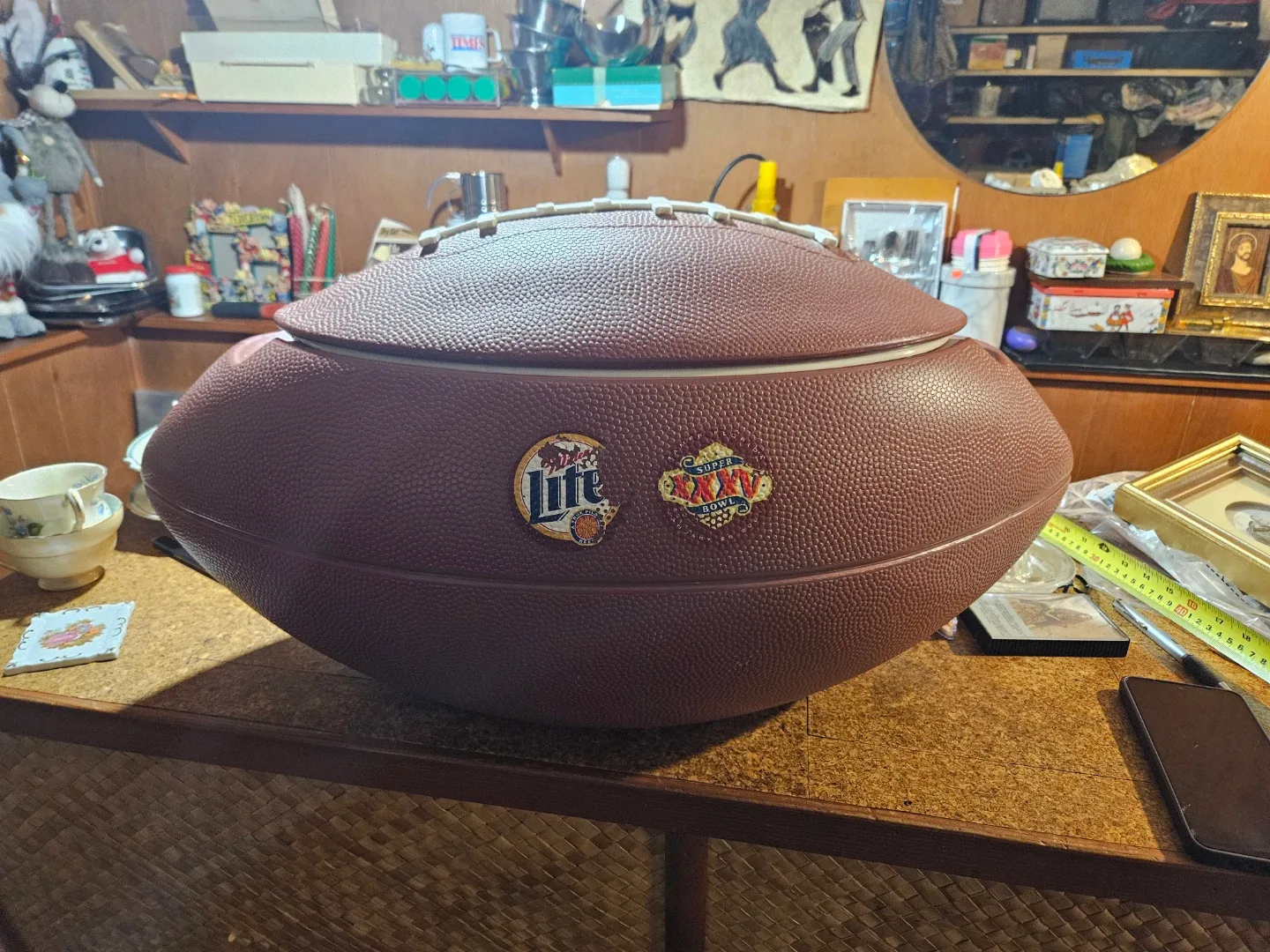 Miller Lite Super Bowl XXXVI Football Cooler - photo 2