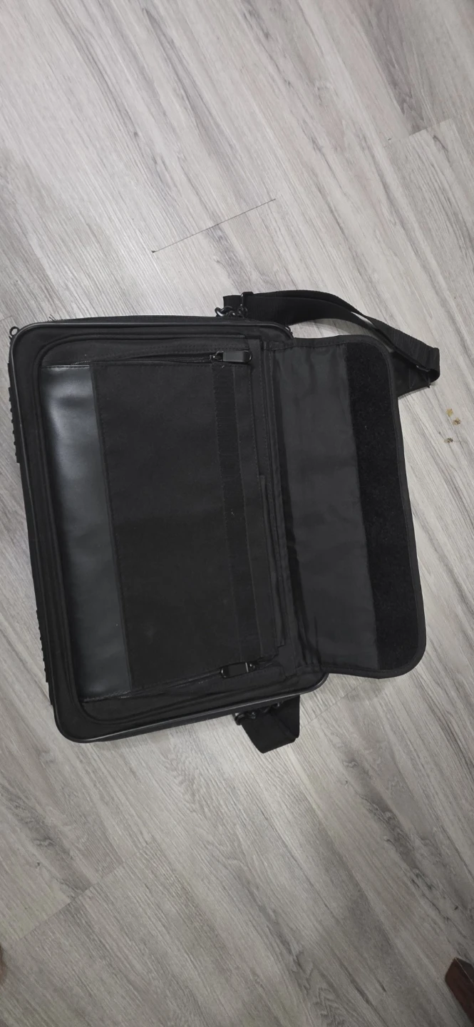 Black Briefcase / Laptop Bag with Shoulder Strap