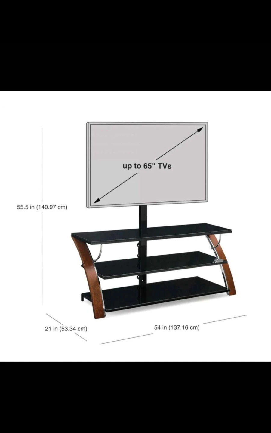 TV Stand for up to 65" TVs with Mount - photo 3
