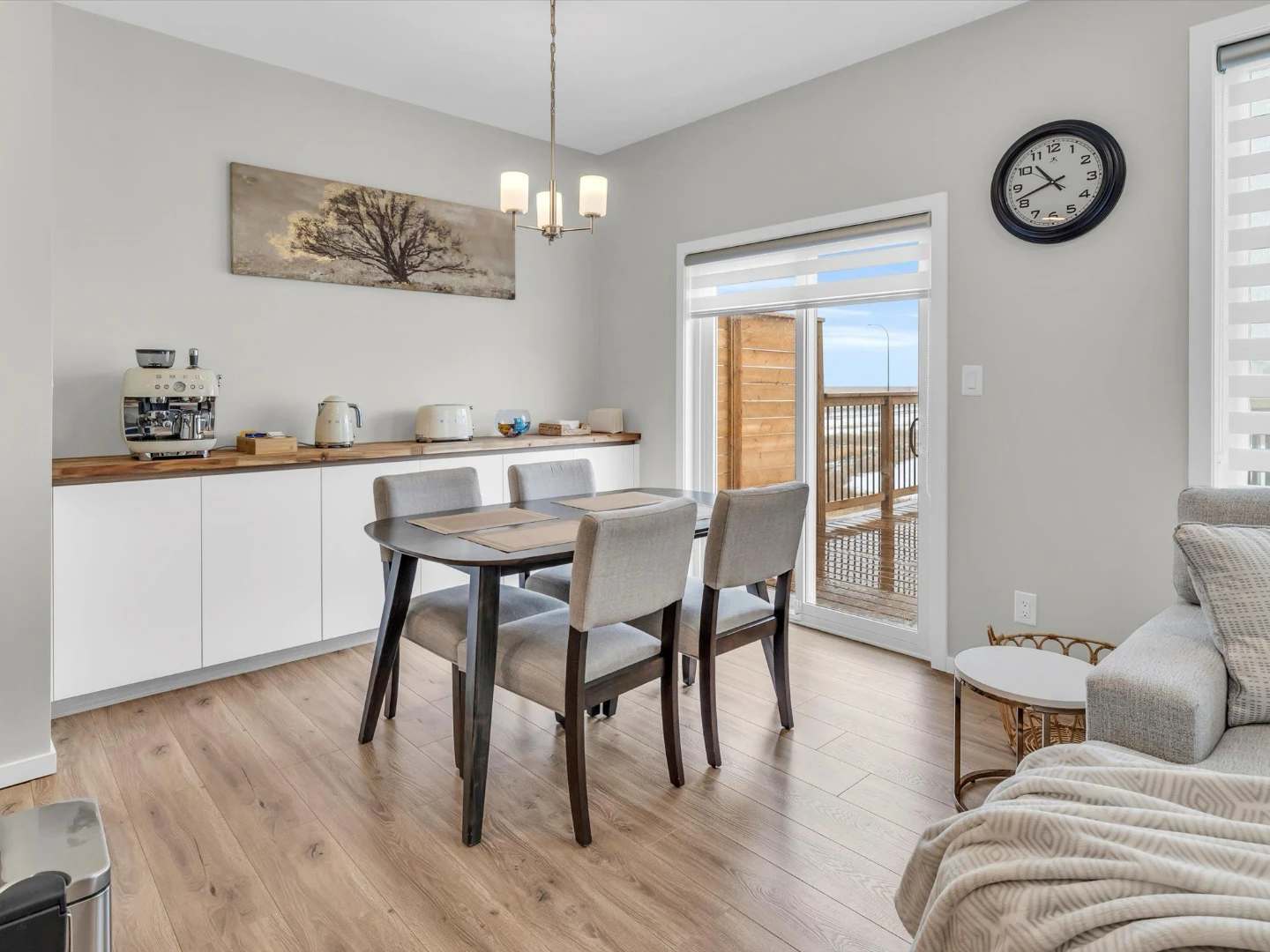 Dining Table with Four Chairs